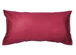 Hochwertige Mako-Satin-Kissenbez&uuml;ge mit Rei&szlig;verschluss BORDEAUX