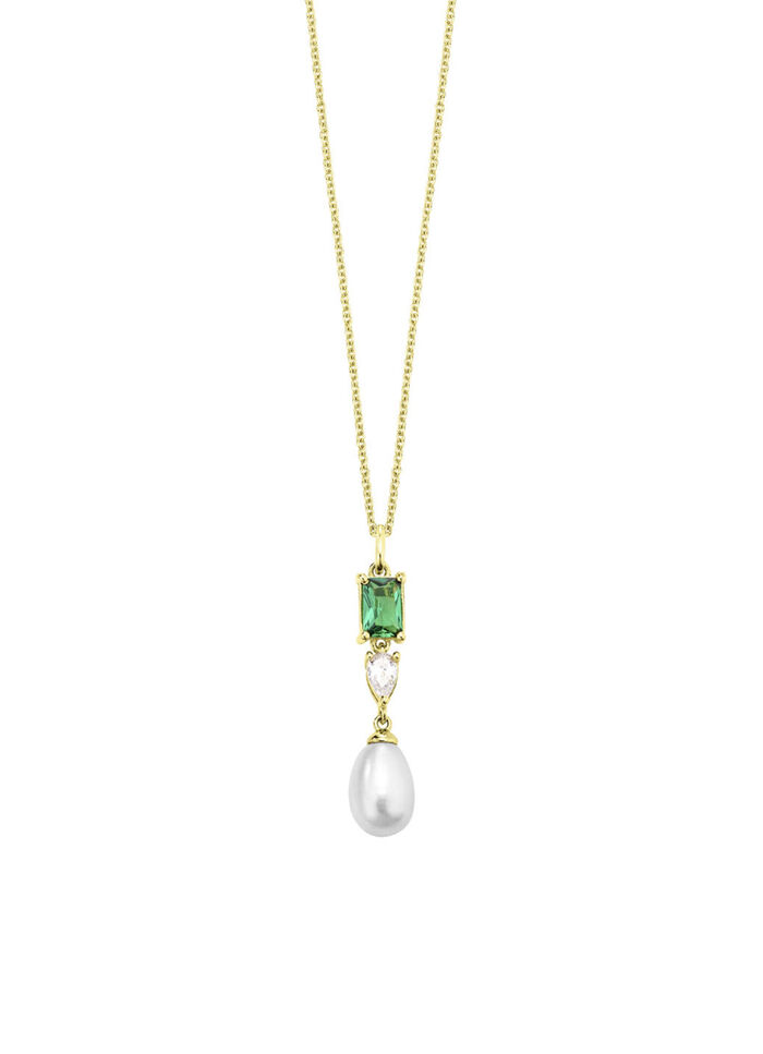 Zarte Raffinesse – Anhänger mit Perle und Kristallglanz 