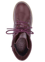 Andrea Conti Schnür-Stiefelette aus weichem Nappaleder BORDEAUX