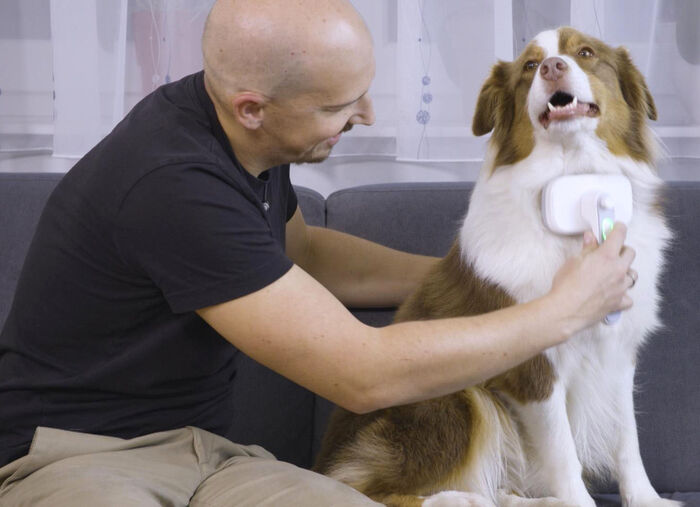 &laquo;PiddiPet IonBrush&raquo; Tierhaarb&uuml;rste i 