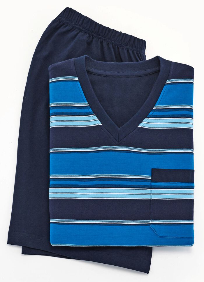 Zweierpack Shortys mit V-Ausschnitt und Brusttasche 