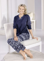 Zweierpack Schlafanzüge mit langen Ärmeln und langer Hose  