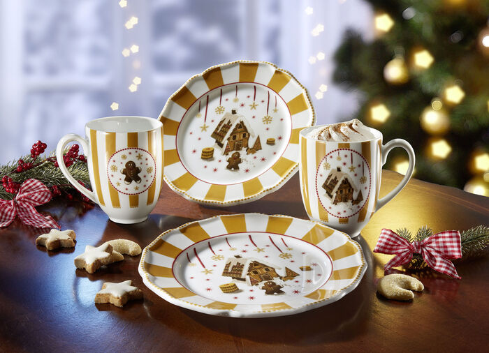 Porzellan-Set Christmas Love, 4-teilig 