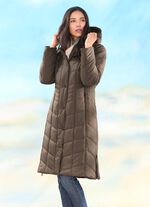 Mantel mit Rei&szlig;verschluss-Seitenschlitzen 