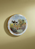 Wanduhr des Künstlers Monet mit Echtgoldauflage  