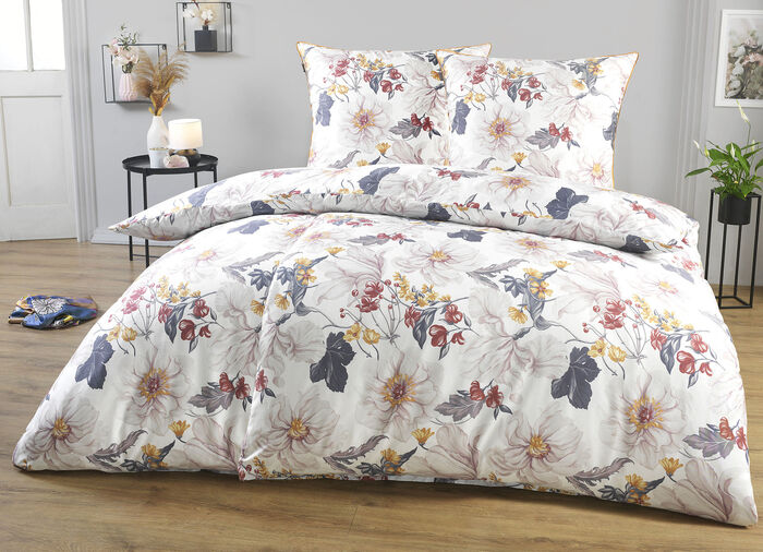 Digitalbedruckte Bettw&auml;sche-Garnitur von Irisette CREME