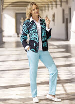 Strickjacke in Jacquard-Dessin 