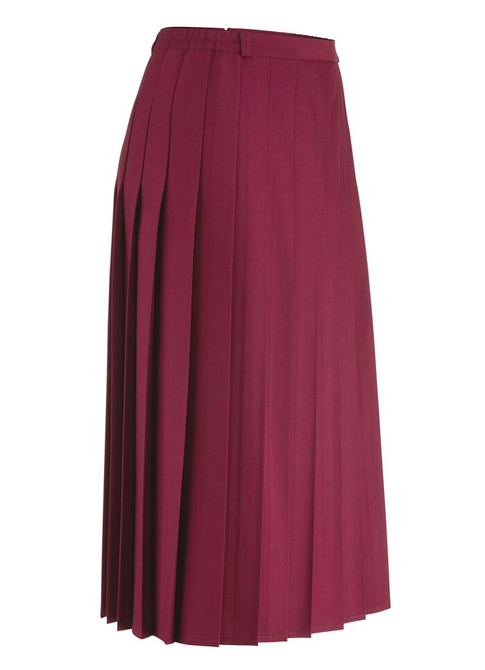 Rock mit figurg&uuml;nstigen Rundumfalten 