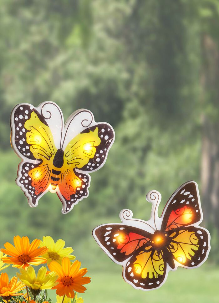 Beleuchtete Fensterdekoration im 2er-Set 