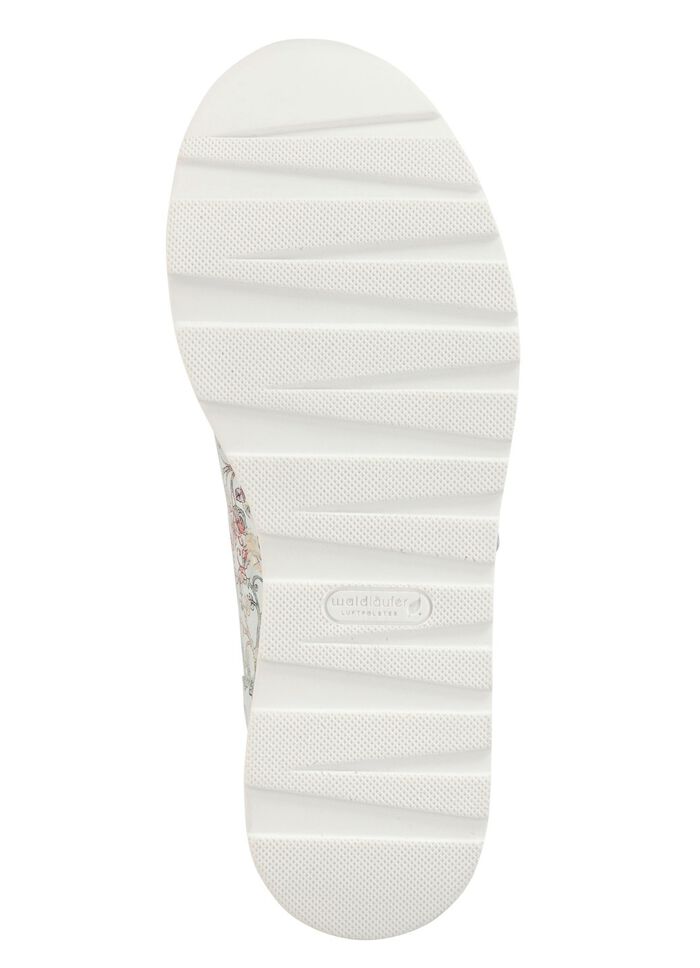 Waldl&auml;ufer Sneaker aus floral bedrucktem Nubukleder 