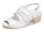 Andrea Conti Sandalette aus Nappaleder WEISS