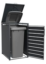 M&uuml;lltonnenbox &laquo;Kubus&raquo;, anthrazit 