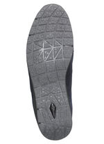 Schnür-Bootie mit praktischem Seiteneissverschluss BLAU-GRAU