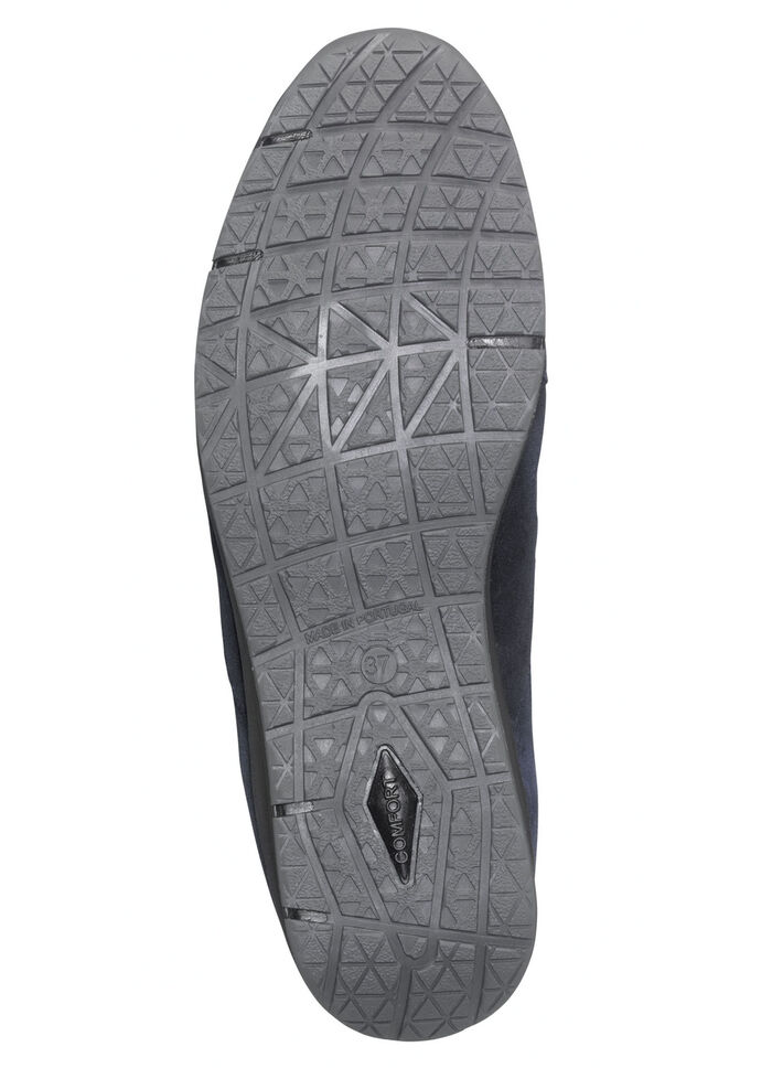 Schnür-Bootie mit praktischem Seiteneissverschluss BLAU-GRAU