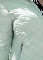 Jacke mit Rei&szlig;verschlusstaschen MINT-WEISS