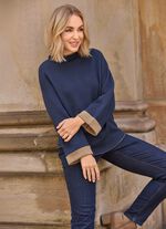 Pullover mit Stehbund 