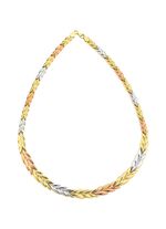 Exquisite Halskette in Tricolor 