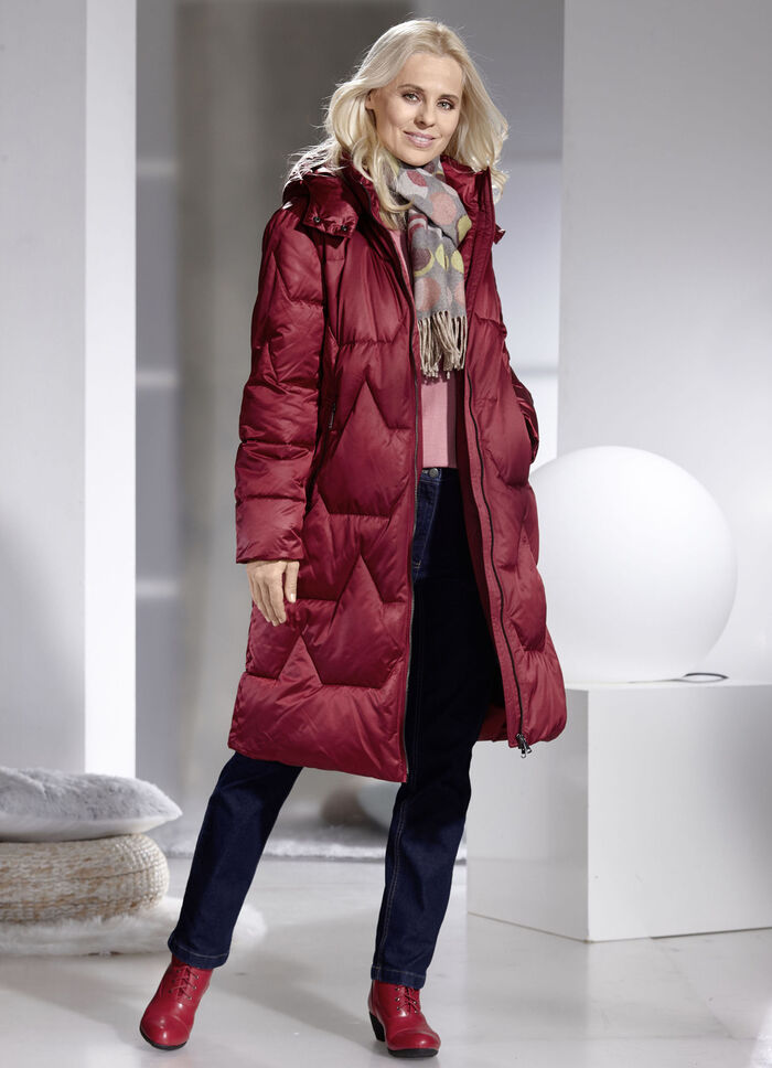 Funktionsmantel im Puffer-Style BURGUND
