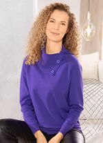 Pullover mit variablem Kragen LILA