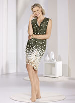 Knielanges Laurina Nachthemd mit floralem Bord&uuml;rendruck  