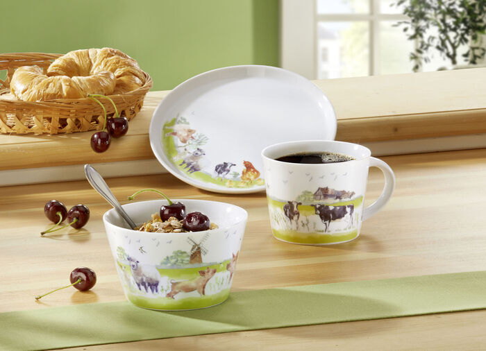 Frühstücksset "Farm Animals", 3-teilig 