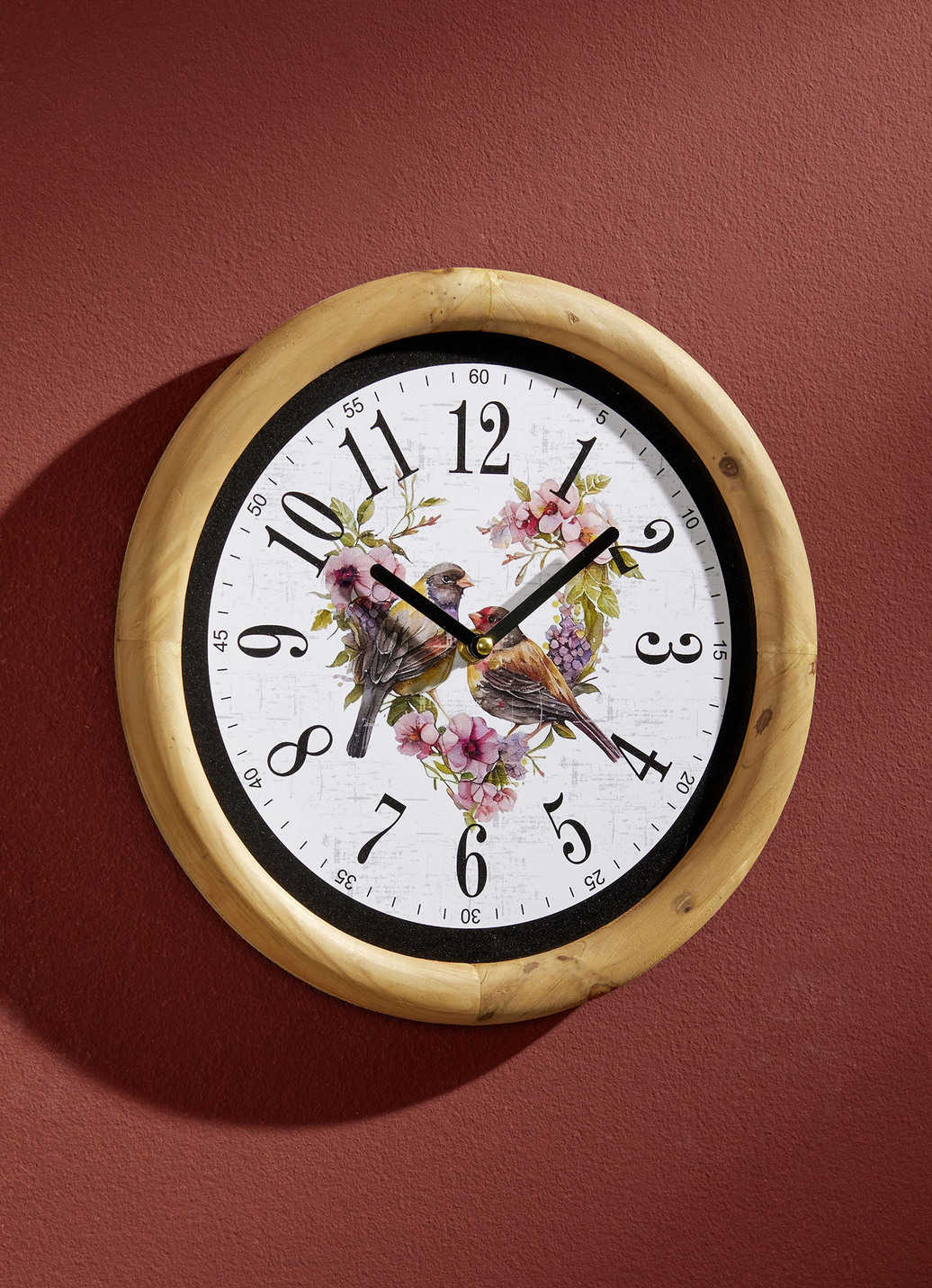 Wanduhr Vögel BUNT 000 Brigitte Gallen